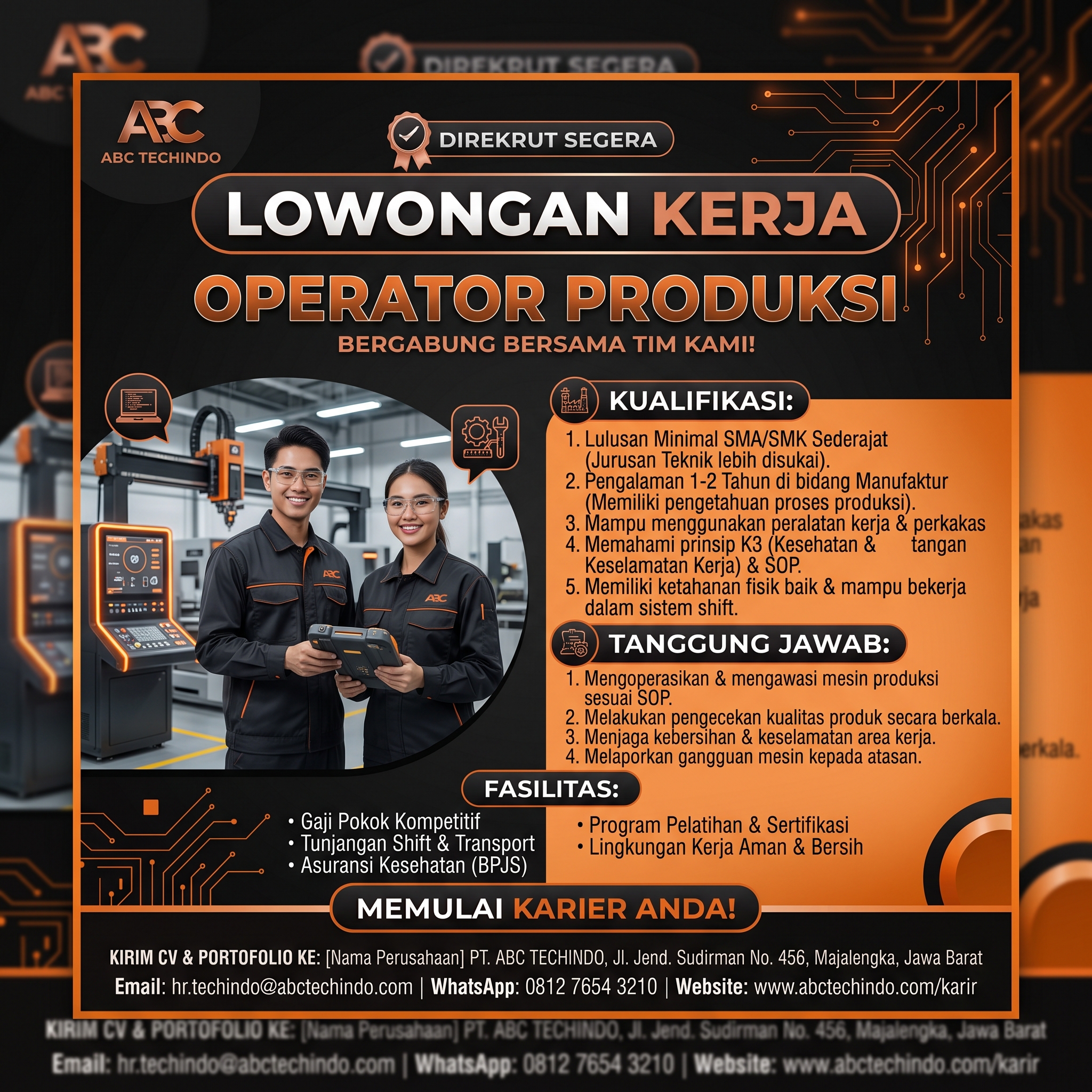Banner Operator Produksi