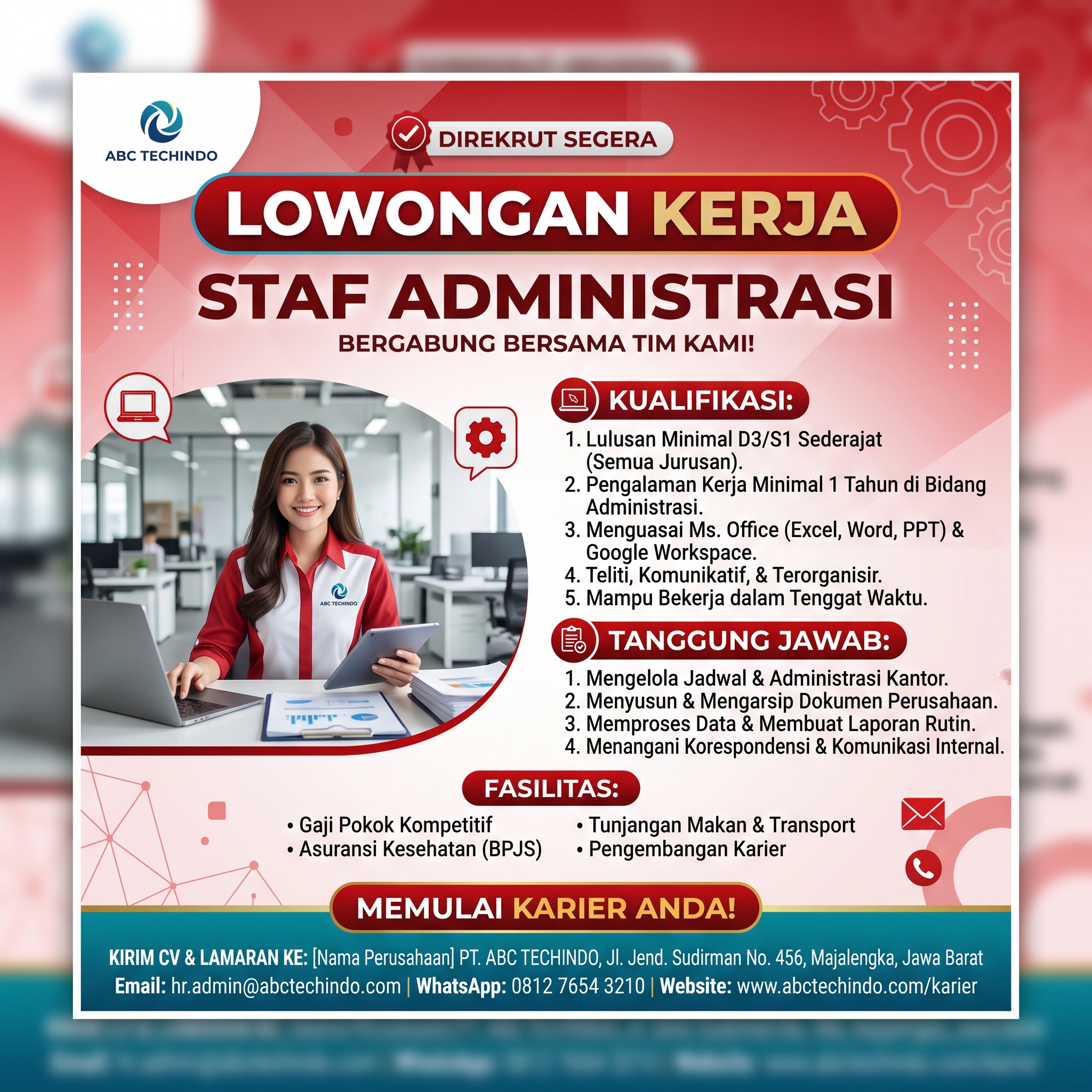 Banner Staf Administrasi